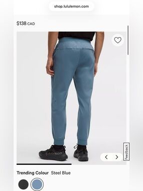 lululemon athletica Men’s ABC Jogger Steel Blue